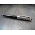 CARTIER ROADSTER CIRCULAR GRAINED Palladium Trim Blue Cabochon BALLPOINT PEN