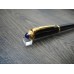 CARTIER ROADSTER GOLD Black Composite BLUE CABOCHON STONE ROLLERBALL PEN