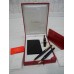 CARTIER DIABOLO 18K GOLD FOUNTAIN & BALLPOINT PEN LEATHER WALLET FULL RARE SET 