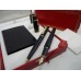 CARTIER DIABOLO 18K GOLD FOUNTAIN & BALLPOINT PEN LEATHER WALLET FULL RARE SET 