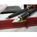 CARTIER DIABOLO 18K GOLD FOUNTAIN & BALLPOINT PEN LEATHER WALLET FULL RARE SET 