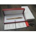 CARTIER TRINITY BRUSHED GOLD Plated 3 Rings 18K GOLD F nib FOUNTAIN PEN SET