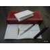 CARTIER TRINITY 3 YELLOW ROSE WHITE GOLD tone RINGS BALLPOINT PEN SET ST210003
