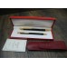 CARTIER LE MUST de BALLPOINT PEN Mechanical PENCIL 0.7 mm LEATHER POUCH CASE SET