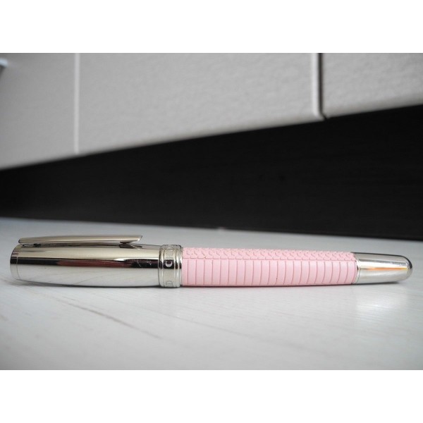 CHOPARD CLASSIC RACING PINK RUBBER PALLADIUM ROLLERBALL PEN