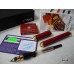 S.T. DUPONT MONTPARNASSE LARGE BURGUNDY 18ct GOLD M nib CHAIRMAN FOUNTAIN PEN