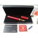 S.T. DUPONT MONTPARNASSE LARGE BURGUNDY 18ct GOLD M nib CHAIRMAN FOUNTAIN PEN