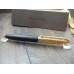 LOUIS VUITTON DOC CUIR BLACK LEATHER 18K GOLD F nib FOUNTAIN PEN FULL SET NEW