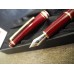 MONTBLANC MEISTERSTUCK 144 BURGUNDY BORDEAUX 14K GOLD M NIB FOUNTAIN PEN NEW SET