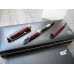 MONTBLANC MEISTERSTUCK CLASSIQUE 144 Burgundy BORDEAUX 14K GOLD M nib FOUNTAIN PEN SET NEW