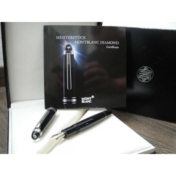 MONTBLANC 146 DIAMOND LeGrand Platinum 0.06ct 18K GOLD M FOUNTAIN PEN