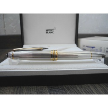 MONTBLANC MEISTERSTUCK SOLITAIRE 146 LEGRAND SILVER Faden Guilloche FOUNTAIN PEN NEVER INKED