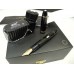 MONTBLANC 149 18K GOLD M nib FOUNTAIN PEN NEW SET + INK NOS
