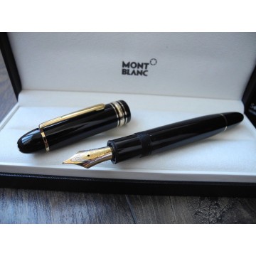 MONTBLANC MEISTERSTUCK 149 18K GOLD F NIB FOUNTAIN PEN NEW SET