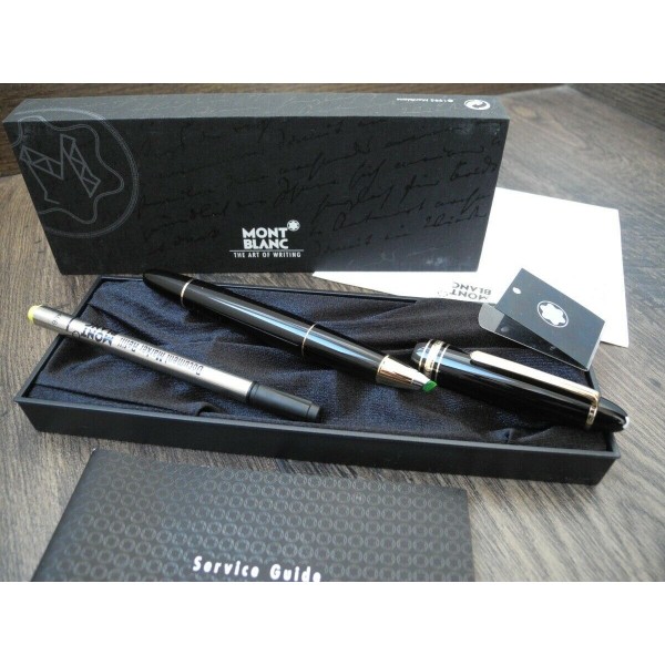 MONTBLANC Meisterstuck DOCUMENT MARKER LEGRAND 166 GOLD BLACK NEW SET 13436
