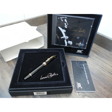 MONTBLANC LEONARD BERNSTEIN 1996 Donation 18K GOLD M nib FOUNTAIN PEN FULL SET