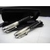 RARE SET MONTBLANC BOHEME BLACK SHARK SKIN 18K GOLD FOUNTAIN/ROLLERBALL PEN/CASE