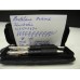RARE SET MONTBLANC BOHEME BLACK SHARK SKIN 18K GOLD FOUNTAIN/ROLLERBALL PEN/CASE