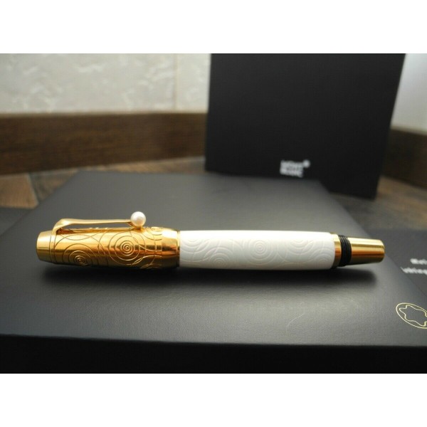 MONTBLANC BOHEME AKOYA PEARL 2005 Lacquer ROLLERBALL PEN SET MINT
