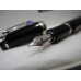 MONTBLANC BOHEME BLUE SAPPHIRE STONE PLATINUM 14K GOLD NIB FOUNTAIN PEN