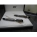 MONTBLANC BOHEME CRYSTAL PLATINUM 18K GOLD FOUNTAIN BALLPOINT PEN NEW SET