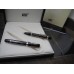 MONTBLANC BOHEME CRYSTAL PLATINUM 18K GOLD FOUNTAIN BALLPOINT PEN NEW SET