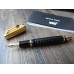 MONTBLANC BOHEME Doué 2001 GOLD plated DOUE 18K FOUNTAIN PEN OVP NOS NEW
