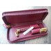 MONTBLANC BOHEME JEWELS RHODOLITE RED LEATHER 18K GOLD FOUNTAIN PEN POUCH NEW