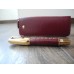 MONTBLANC BOHEME JEWELS RHODOLITE RED LEATHER 18K GOLD FOUNTAIN PEN POUCH NEW