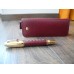 MONTBLANC BOHEME JEWELS RHODOLITE RED LEATHER 18K GOLD FOUNTAIN PEN POUCH NEW