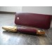 MONTBLANC BOHEME JEWELS RHODOLITE RED LEATHER 18K GOLD FOUNTAIN PEN POUCH NEW