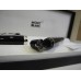 MONTBLANC BOHEME BLACK ONYX PLATINUM 14K GOLD Nib F Fountain Pen FULL SET NEW