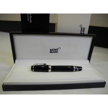 MONTBLANC BOHEME BLACK ONYX PLATINUM 14K GOLD Nib M Fountain Pen FULL SET NEW