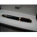 MONTBLANC BOHEME NON-RETRACTABLE ROUGE RUBY Stone GOLD Fountain Pen FULL SET NEW