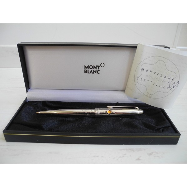 MONTBLANC MEISTERSTUCK SOLITAIRE "JUNGLE EYES" PALMEIRA CITRINE  BALLPOINT PEN NEW