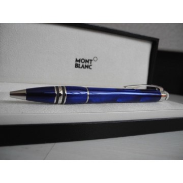 MONTBLANC STARWALKER COOL BLUE PLATINUM BALLPOINT PEN