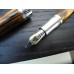 MONTEGRAPPA EXTRA 1930 BROWN TORTOISESHELL SILVER 18K GOLD M FOUNTAIN PEN SET