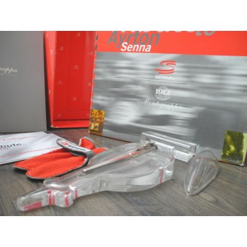 MONTEGRAPPA TRIBUTE TO AYRTON SENNA 1995 LIMITED EDITION SILVER ROLLERBALL PEN