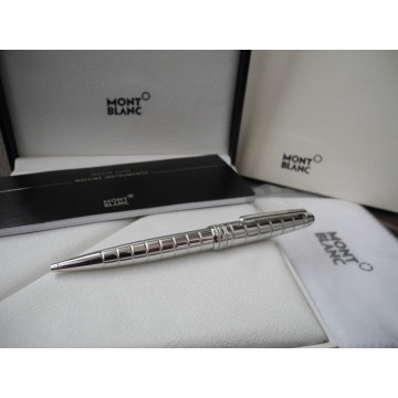 MONTBLANC MEISTERSTUCK SOLITAIRE Platinum-Plated FACET BALLPOINT PEN 38248 NEW SET