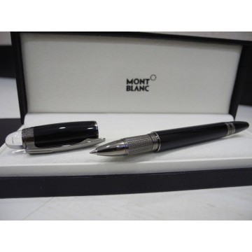 MONTBLANC STARWALKER MIDNIGHT PLATINUM BLACK RESIN ROLLERBALL PEN NEW