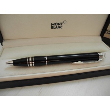 MONTBLANC STARWALKER PLATINUM RESIN BALLPOINT PEN NEW SET 