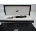 MONTBLANC STARWALKER DOUE GUILLOCHE BLACK PLATINUM BALLPOINT PEN