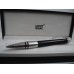 MONTBLANC STARWALKER DOUE GUILLOCHE BLACK PLATINUM BALLPOINT PEN