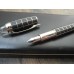 MONTBLANC STARWALKER Metal & Rubber PLATINUM 14K GOLD M nib FOUNTAIN PEN