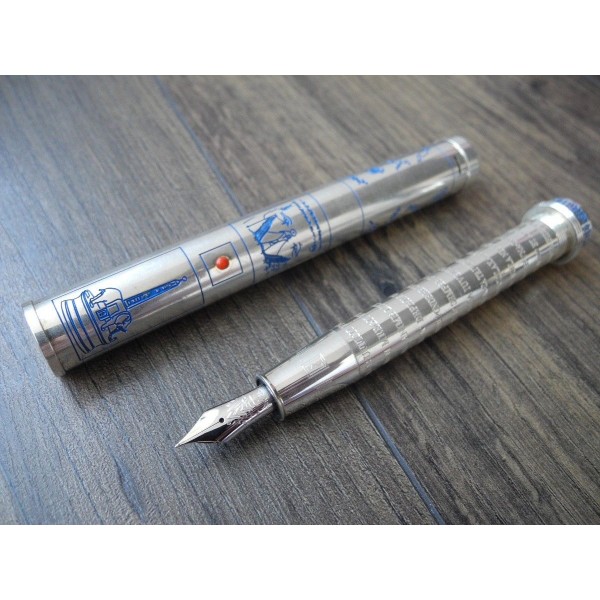 OMAS INVISIBILIS LIMITED EDITION 18K GOLD SILVER 925 LARGE FOUNTAIN PEN