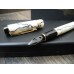 PARKER DUOFOLD INTERNATIONAL BLACK & PEARL 18K GOLD X nib FOUNTAIN PEN BOX NEW