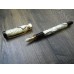 PARKER DUOFOLD CENTENNIAL BLACK & PEARL 18K GOLD F nib FOUNTAIN PEN NEW SET