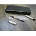 PARKER DUOFOLD CENTENNIAL BLACK & PEARL 18K GOLD F nib FOUNTAIN PEN NEW SET