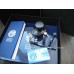PARKER DUOFOLD TRUE BLUE LIMITED EDITION 18K GOLD M nib FOUNTAIN PEN SET NEW NOS