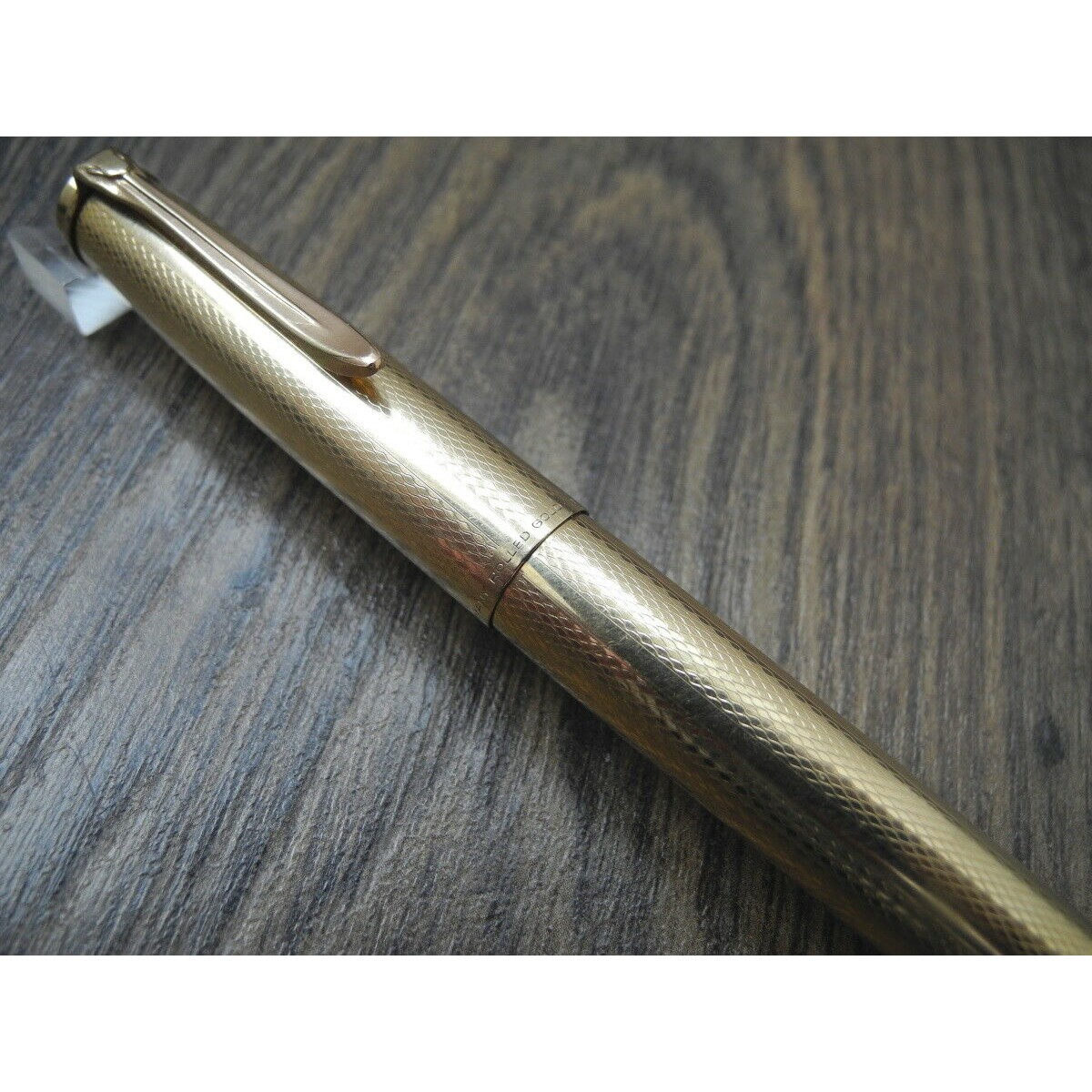 PELIKAN 520NN ROLLED GOLD GÜNTHER WAGNER NIB F FOUNTAIN PEN 1957-1963